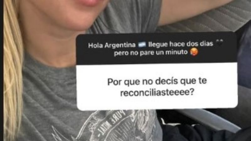Wanda Nara llegó a Argentina y posó muy sensual en sus redes sociales