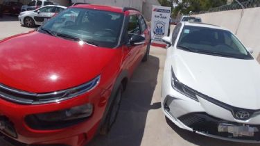 La policia sanjuanina recuperó dos autos robados en Córdoba, estaban en Santa Lucia