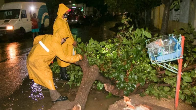 Capital activó un plan de contingencia por la tormenta de este martes en la noche