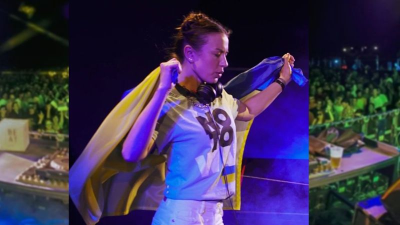 De San Juan a Ucrania: el 'emotivo' apoyo a una DJ en plena fiesta electrónica