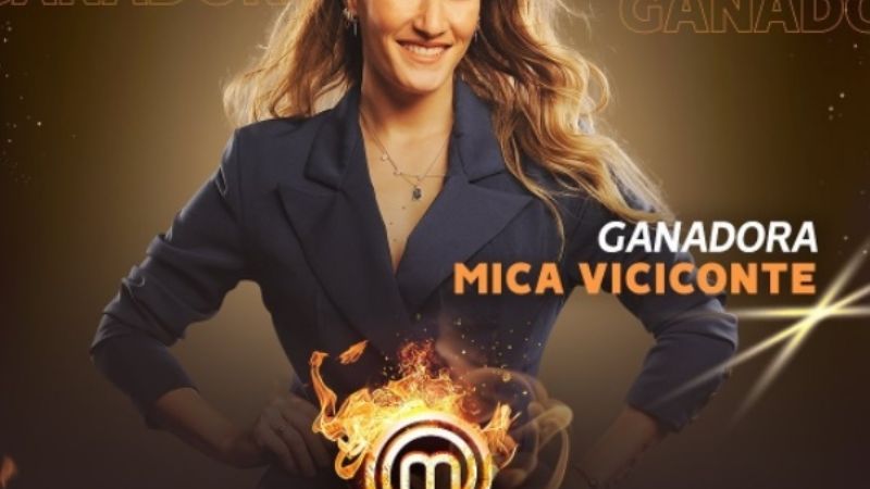 Mica Viciconte se quedó con el trofeo de MasterChef Celebrity