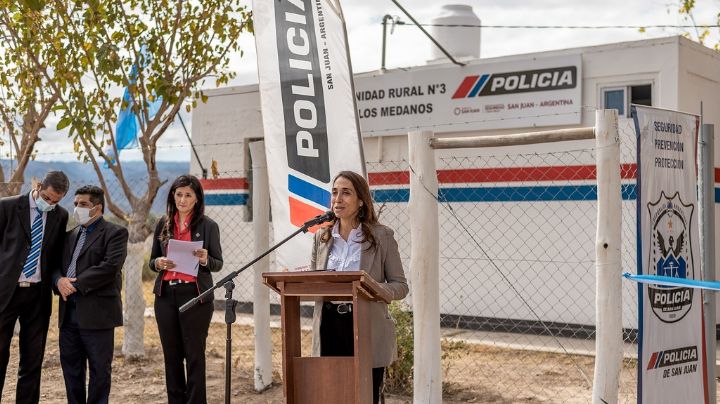 Caucete sumó un nuevo puesto policial en Los Médanos