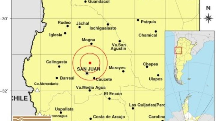 Intensa actividad sísmica en San Juan durante la madrugada: tembló 6 veces
