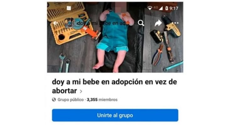 Revuelo en redes por un hombre que quiso vender un bebé en Facebook