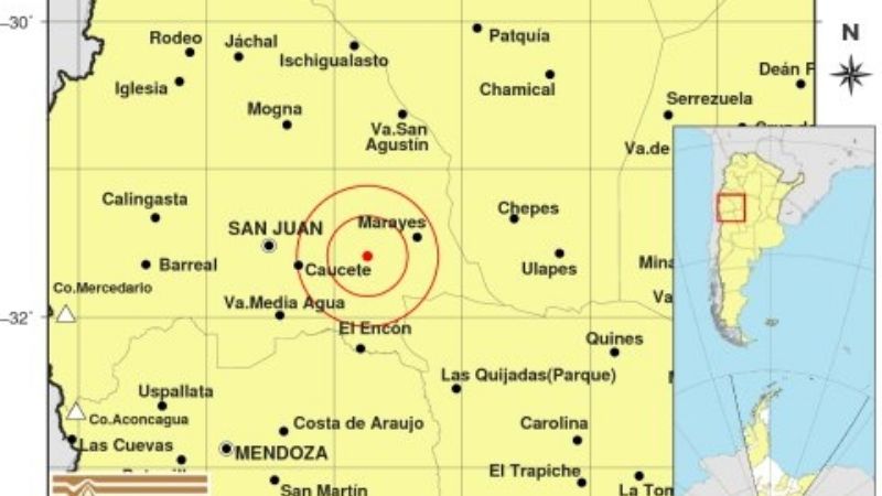 Ola de sismos en San Juan: hubo 4 sacudones en menos de 7 horas
