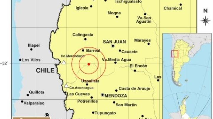 Intensa actividad sísmica en San Juan: tembló 5 veces
