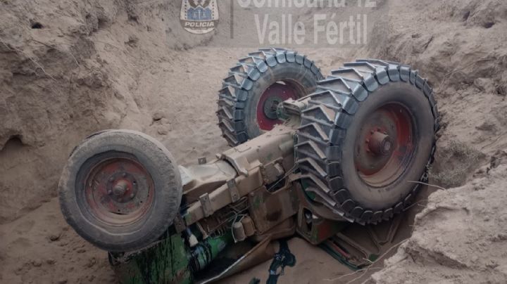Un joven de 26 años murió aplastado por un tractor en Valle Fértil