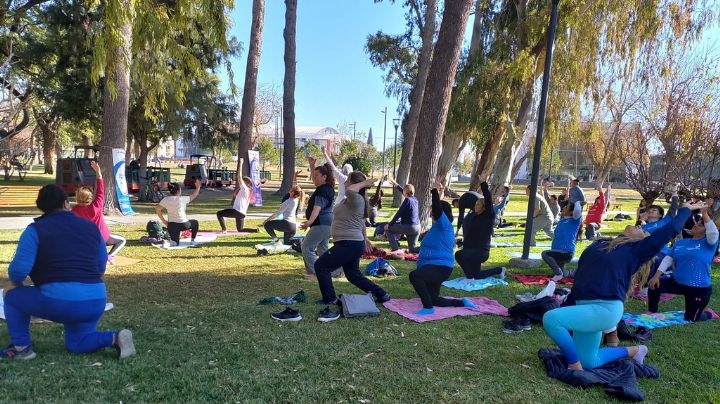 Yoga gratis en el parque: mirá cómo tomar clases
