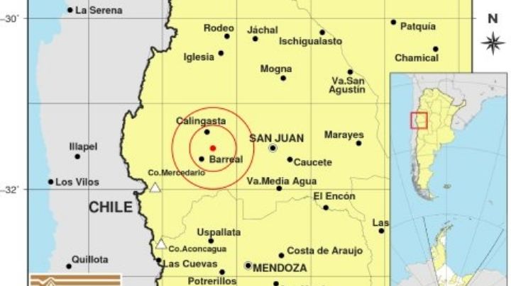 Sábado agitado: 5 sismos movieron el piso sanjuanino