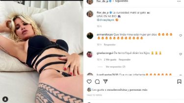 Casi desnuda, Flor Peña invitó a sus fanáticos a Divas Play