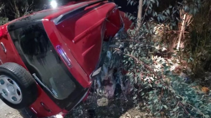 Madrugada trágica en Pocito: un joven se estrelló contra un árbol y murió