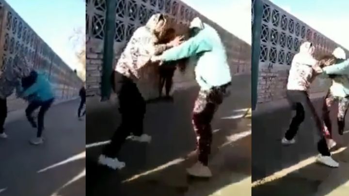 Video: se molieron a golpes dos compañeras de una escuela de Santa Lucía