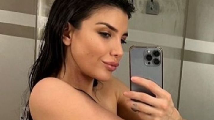Casi en topless, Andrea Rincón incendió las redes sociales