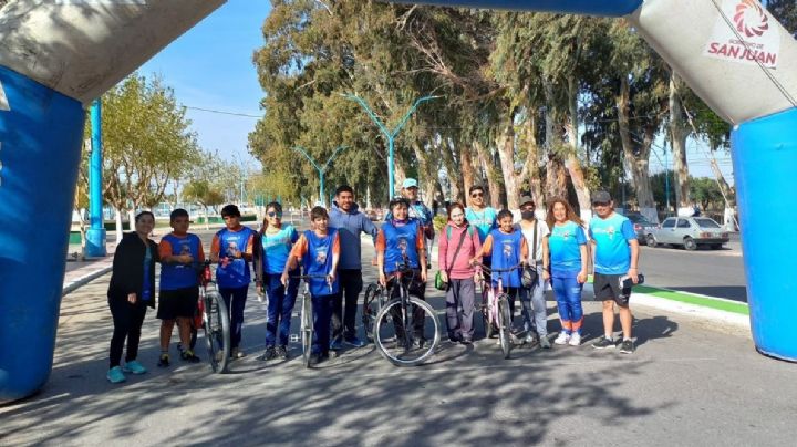 El ciclismo se dio una vuelta por Albardón en los Intercolegiales