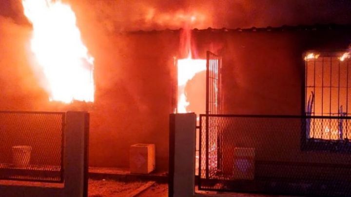 Susto: dos abuelos sufrieron un brutal incendio en su casa de Santa Lucia