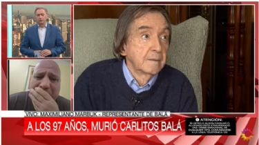 Tristeza absoluta: el desconsolado llanto del representante de Carlitos Balá