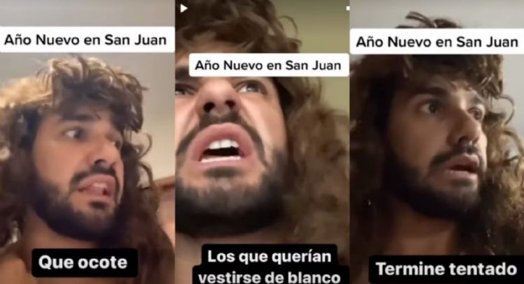 El 'Yarco' fue viral mostrando con humor como fue el año nuevo sanjuanino