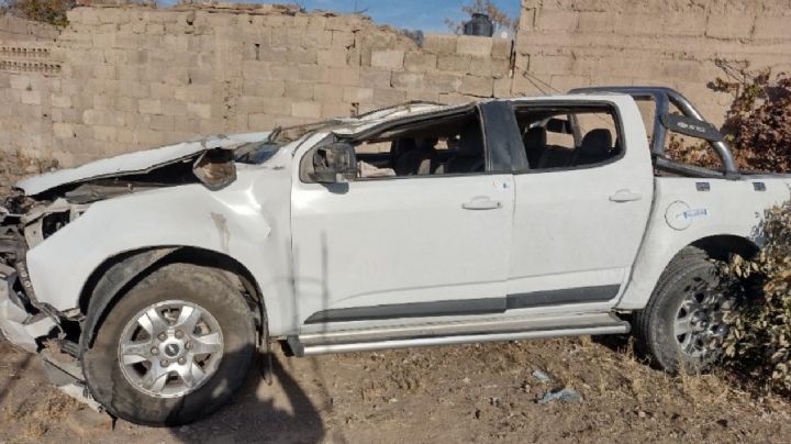 Pudo ser una tragedia: un abuelo volcó su camioneta en Rivadavia