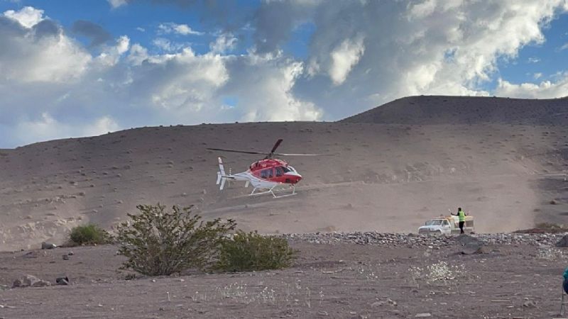 Impactantes imágenes: así bajaron el cadáver del Cerro Mercedario