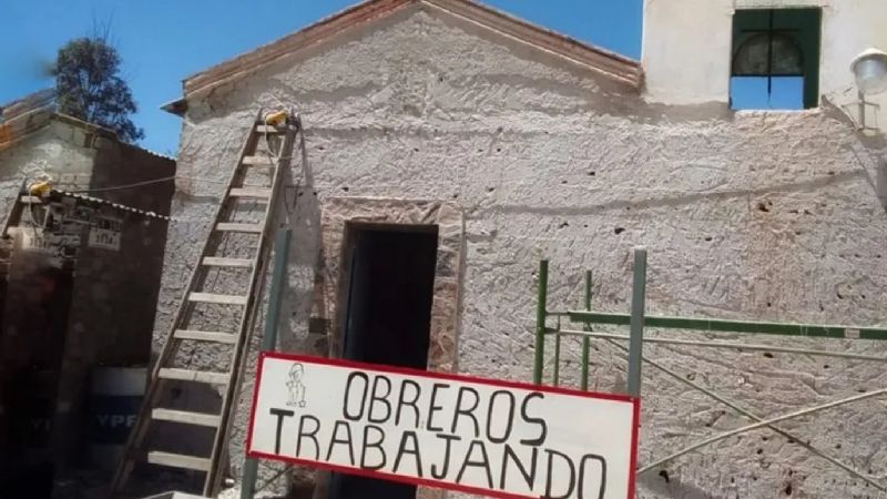 Difunta Correa: ya empezaron con la restauración de la capilla