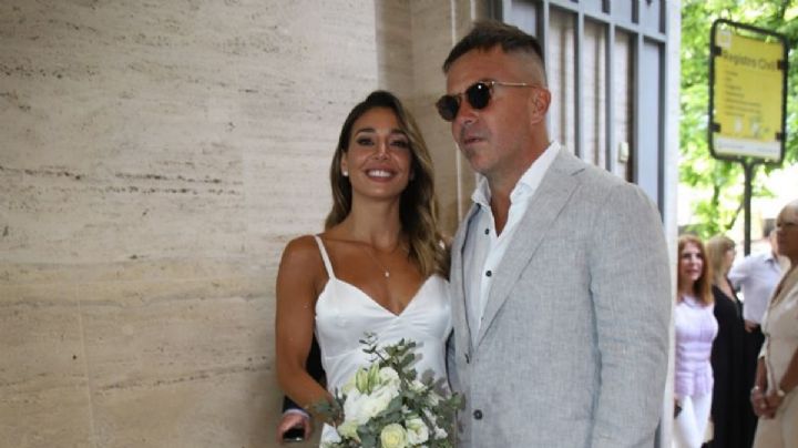 Con amor y emoción, se casó por civil Sol Pérez y Guido Mazzoni