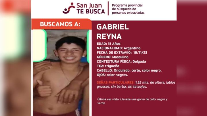 Preocupación por un chico de 15 años que desapareció en San Juan