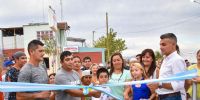 Fabián Gramajo inauguró la obra de la plaza del barrio Florentino Ameghino