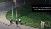 Secuencia en video: robó una bicicleta a piedrazos y una chica terminó herida