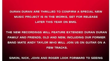 Duran Duran anunció nuevo disco