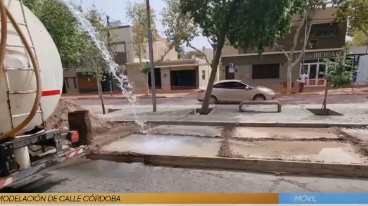 Avanza la repavimentación de Avenida Córdoba: "Los vecinos estamos muy contentos"