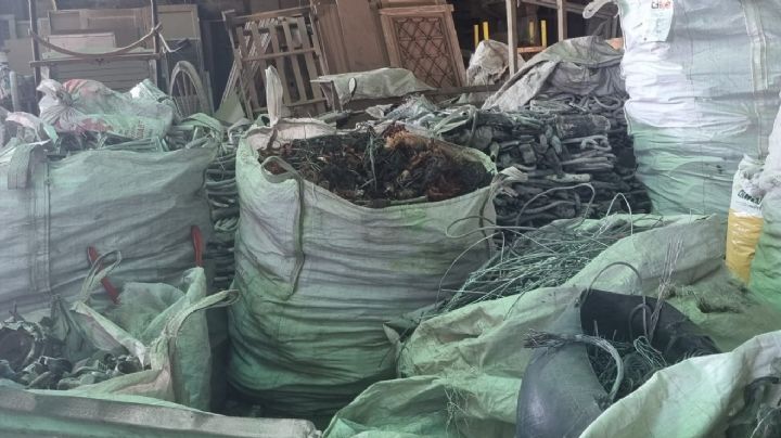 Clausuran una recuperadora de Rawson: más de 5 toneladas de cableado de cobre en la mira