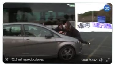 Video impactante: una conductora atropelló a mujeres que marchaban por el 8M