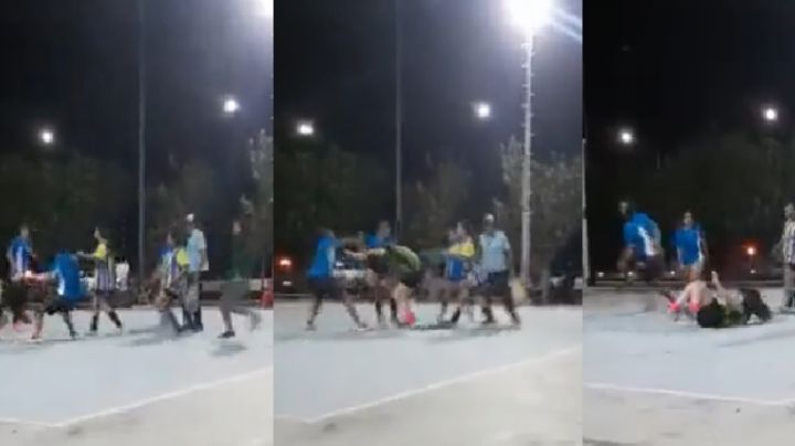Violento video: un partido de futsal femenino terminó a las piñas en San Juan