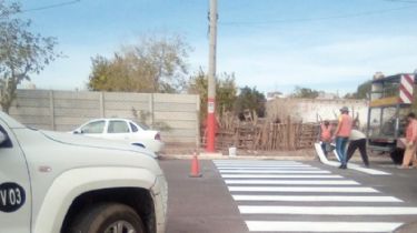 Gramajo realizó nuevas obras de seguridad peatonal en Chimbas