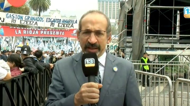 Canal 13 en el acto de CFK: así fue la vigilia en Plaza de Mayo