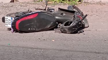 Motociclista murió luego de perder el control de su moto: los vestigios de la tragedia