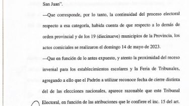 Confirmado: San Juan elegirá gobernador y vice el 2 de Julio