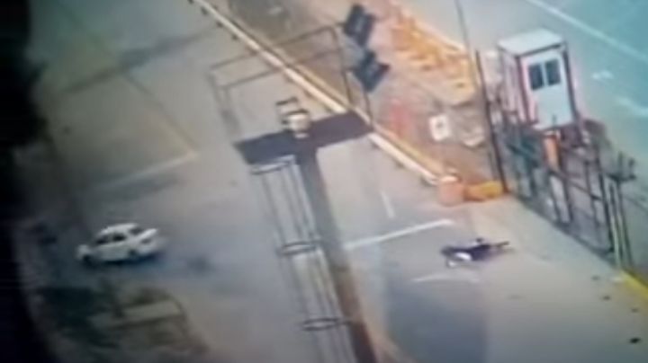 Tremendo video: así chocó y mató a un motociclista, para luego huir