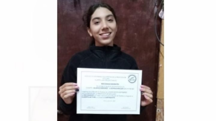 Honor y compromiso: La adolescente sanjuanina que se prepara para salvar vidas como bombero