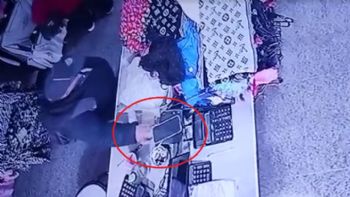 Escrachado: grabaron a un ladrón cuando robaba en un local sanjuanino