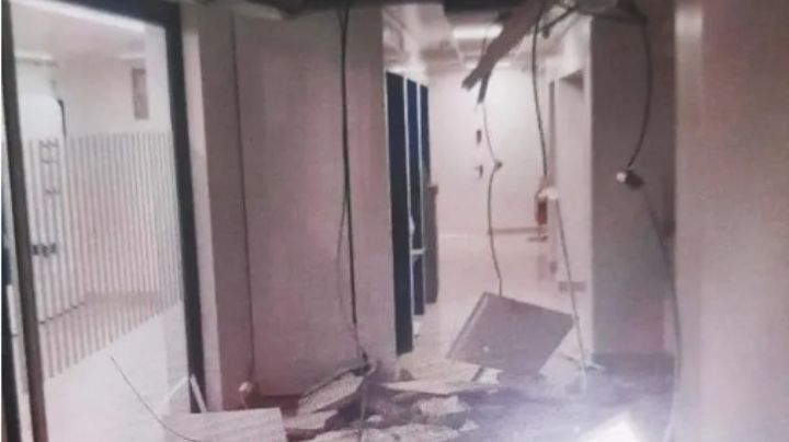 Cerrado por varios días: se desplomó el techo de un reconocido banco
