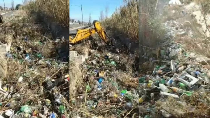 Indignante: a días del saneamiento, volvió a colapsar de basura el Canal Benavidez