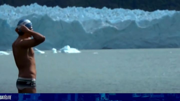 Canal 13 en el Mundial de aguas frías, en el Glaciar Perito Moreno