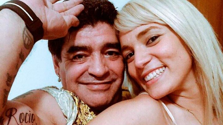 Reapareció Rocío Oliva a los 1000 días de la muerte de Maradona