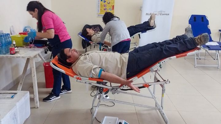 Calingasta: casi 30 vecinos se sumaron a una campaña de donación de sangre