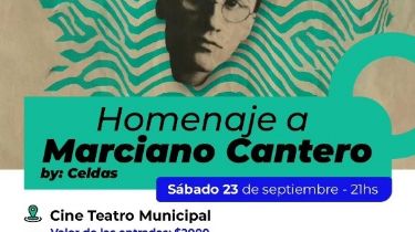 Marciano Cantero será homenajeado en el Teatro Municipal