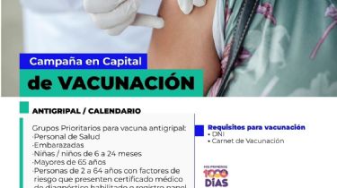 Si vivís en Capital, aprovechá esta nueva campaña de vacunación
