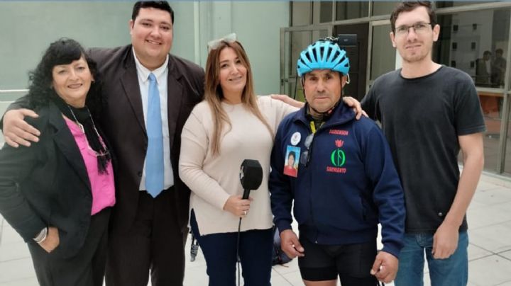 Omar Rojas cumplió su objetivo y llegó a Formosa en bicicleta