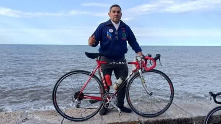 Omar, el ciclista con Parkinson, arrancó una nueva y desafiante travesía