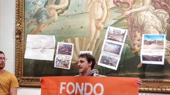 Italia: Vandalizan "El nacimiento de Venus" en protesta ecologista